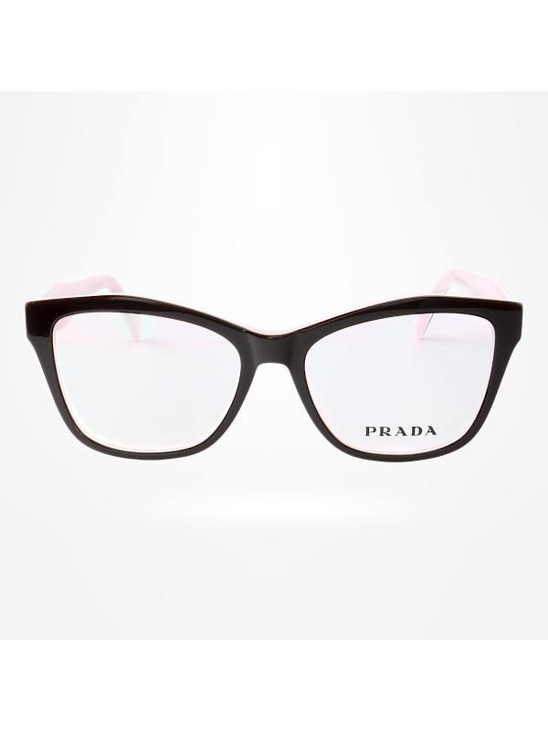 Armação de Óculos Quadrado PD0801 Preto e Rosa