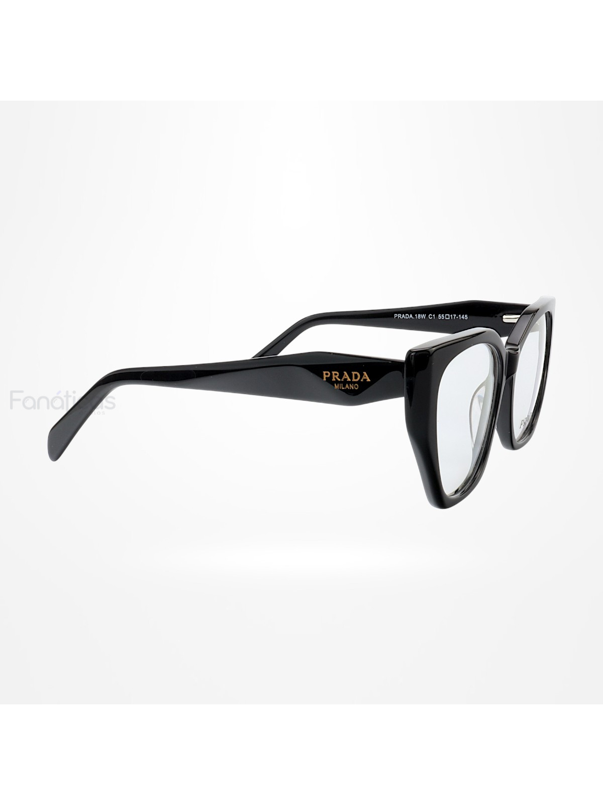 Armação de Óculos Quadrado PD18W Preto