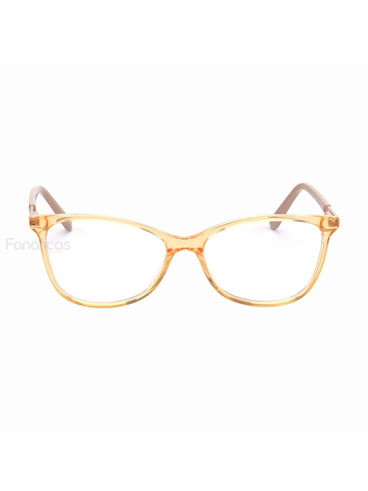 Armacao de Óculos Quadrado TF5702 Laranja e Nude