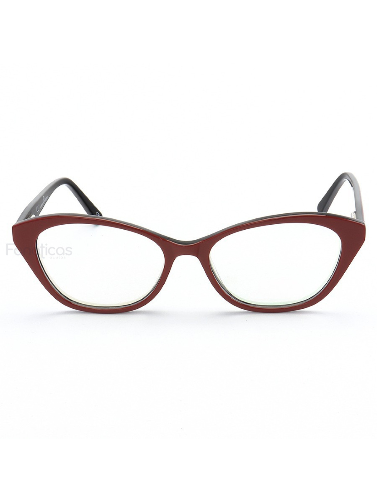 Armação de Óculos Quadrado Vhe4052 Vermelho