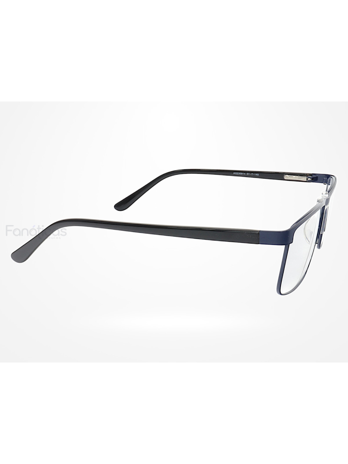 Armação de Óculos AQ230914 Retangular Azul e Preto