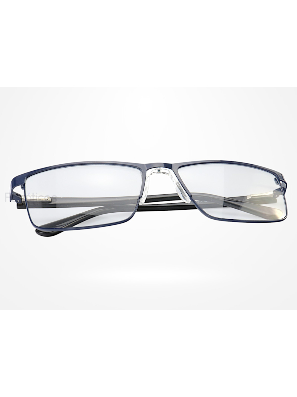 Armação de Óculos AQ230914 Retangular Azul e Preto
