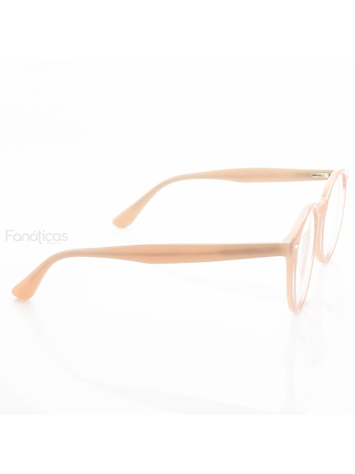 Armação de Óculos Redonda Clear FN2180 Acetato Rosa