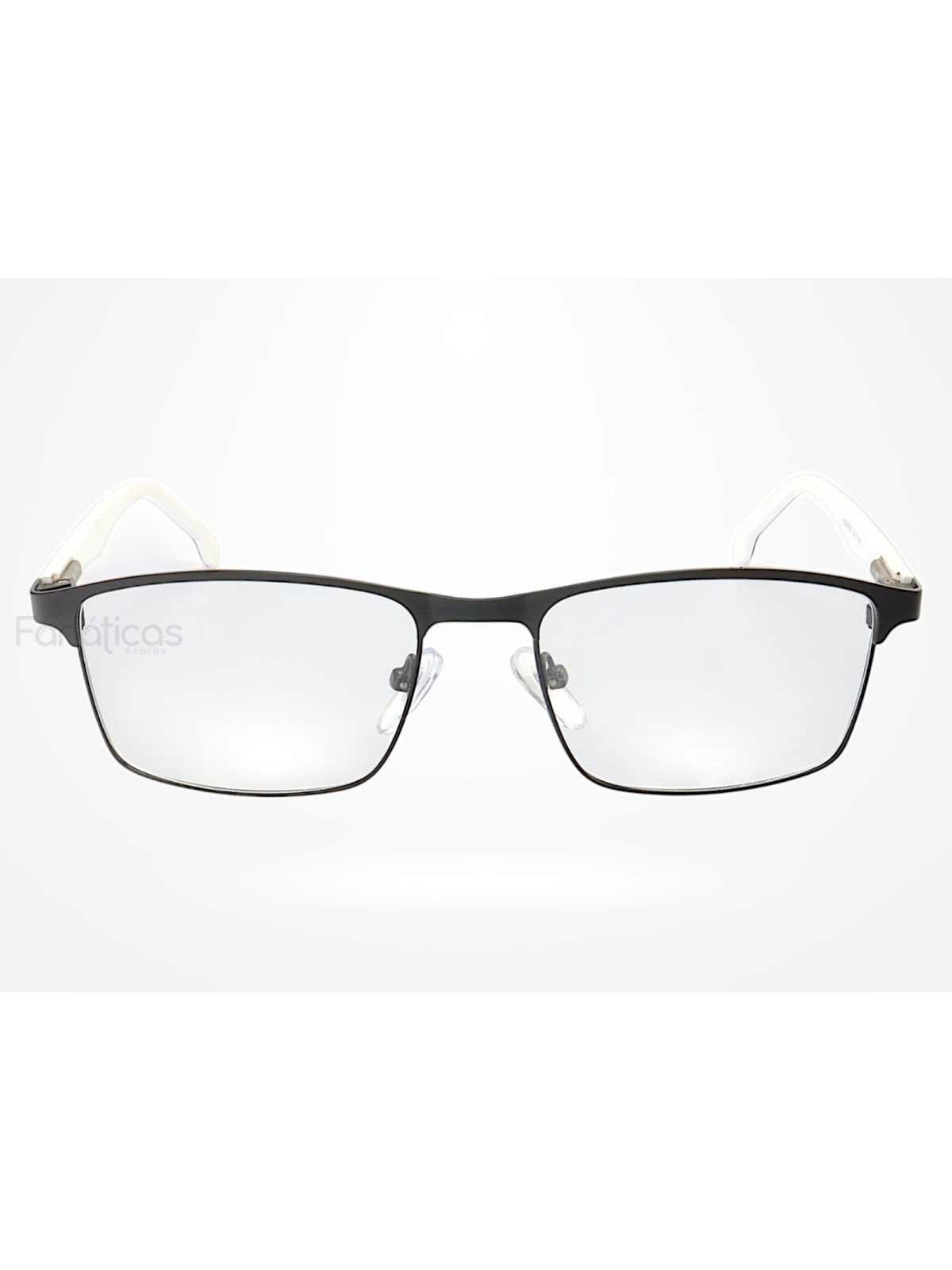 Armação de Óculos AQ240503 Retangular Preto e Branco