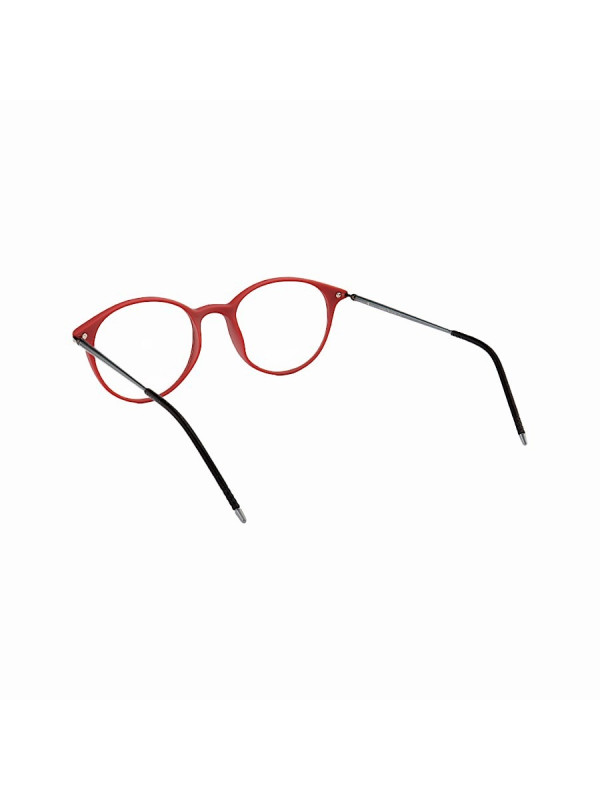 Armação de Óculos Redondo EA3215 Preto e Vermelho