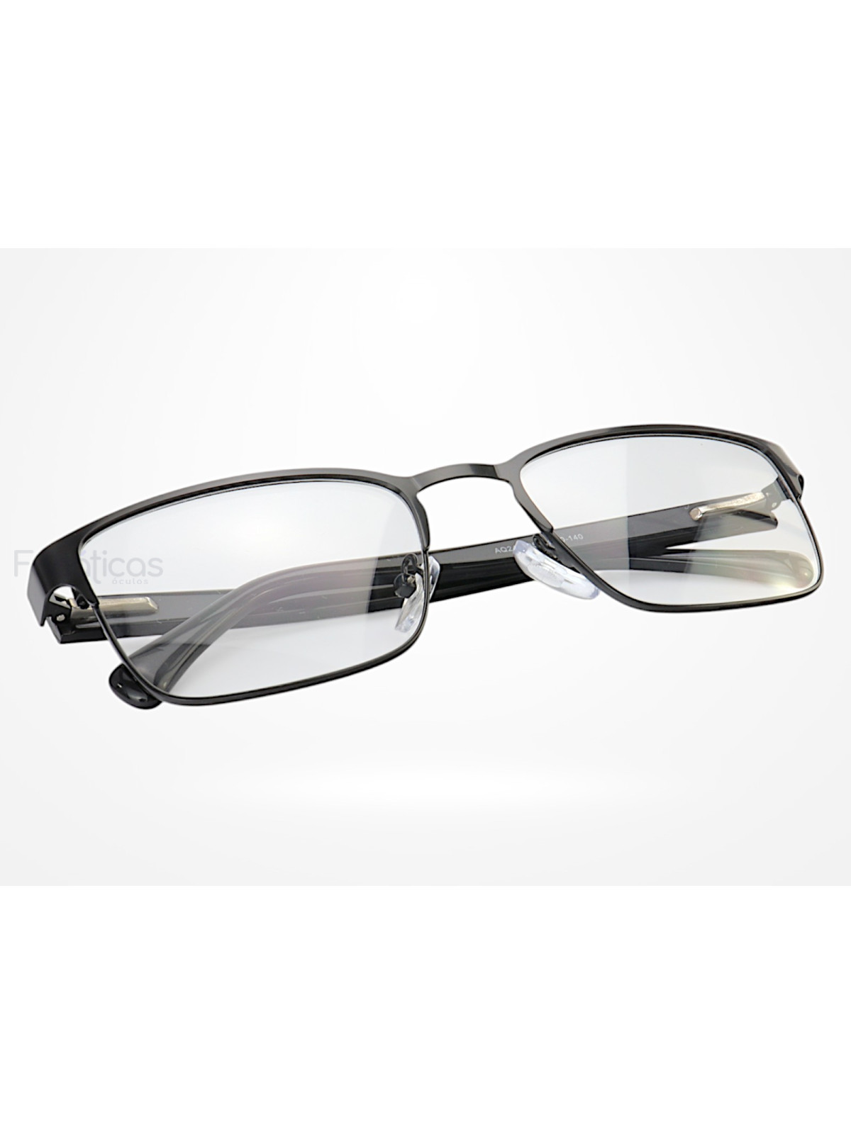 Armação de Óculos AQ240505 Quadrado Preto