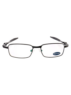 Armação de Óculos Retangular 5043 Molinha Metal Preto Masculina