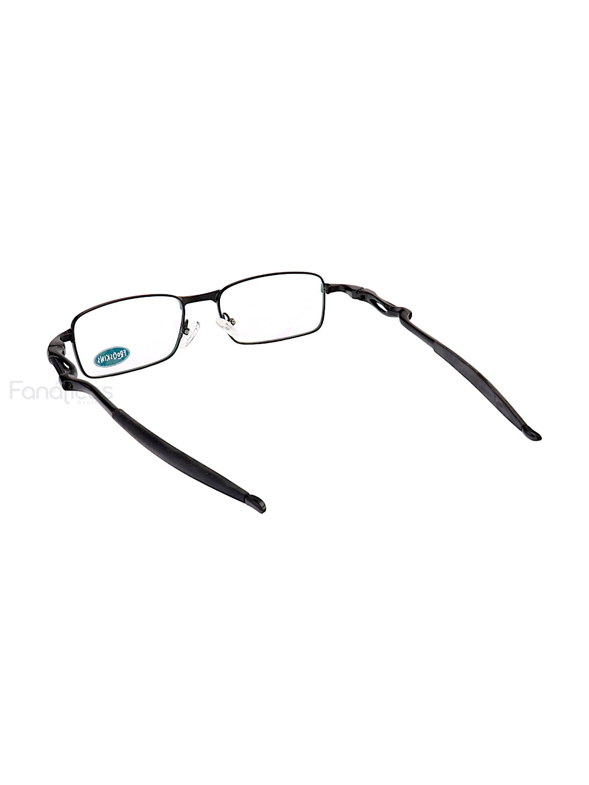 Armação de Óculos Retangular 5043 Molinha Metal Preto Masculina