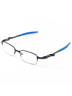 Armação de Óculos Retangular Coilover Molinha OX5043 Preto e Azul