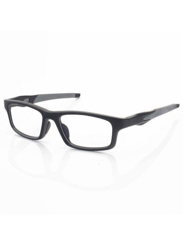 Armação de Óculos Retangular Crosslink OX8037 Preto e Cinza