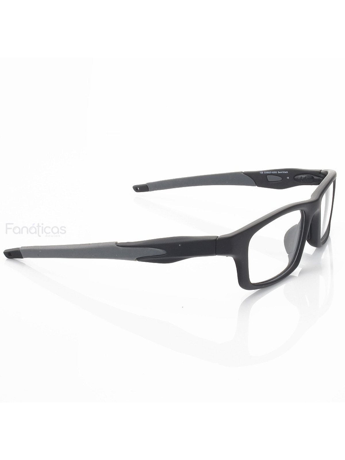 Armação de Óculos Retangular Crosslink OX8037 Preto e Cinza