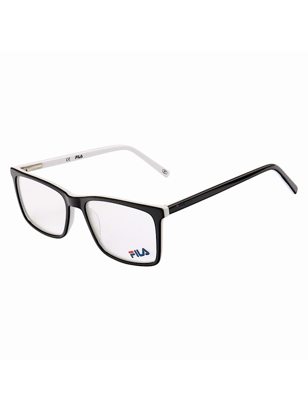 Armação de Óculos Retangular Masculina FL7062 Preto e Branco