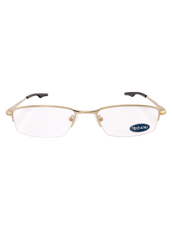 Armação de Óculos Retangular Nylon Wingback Dourado Masculino