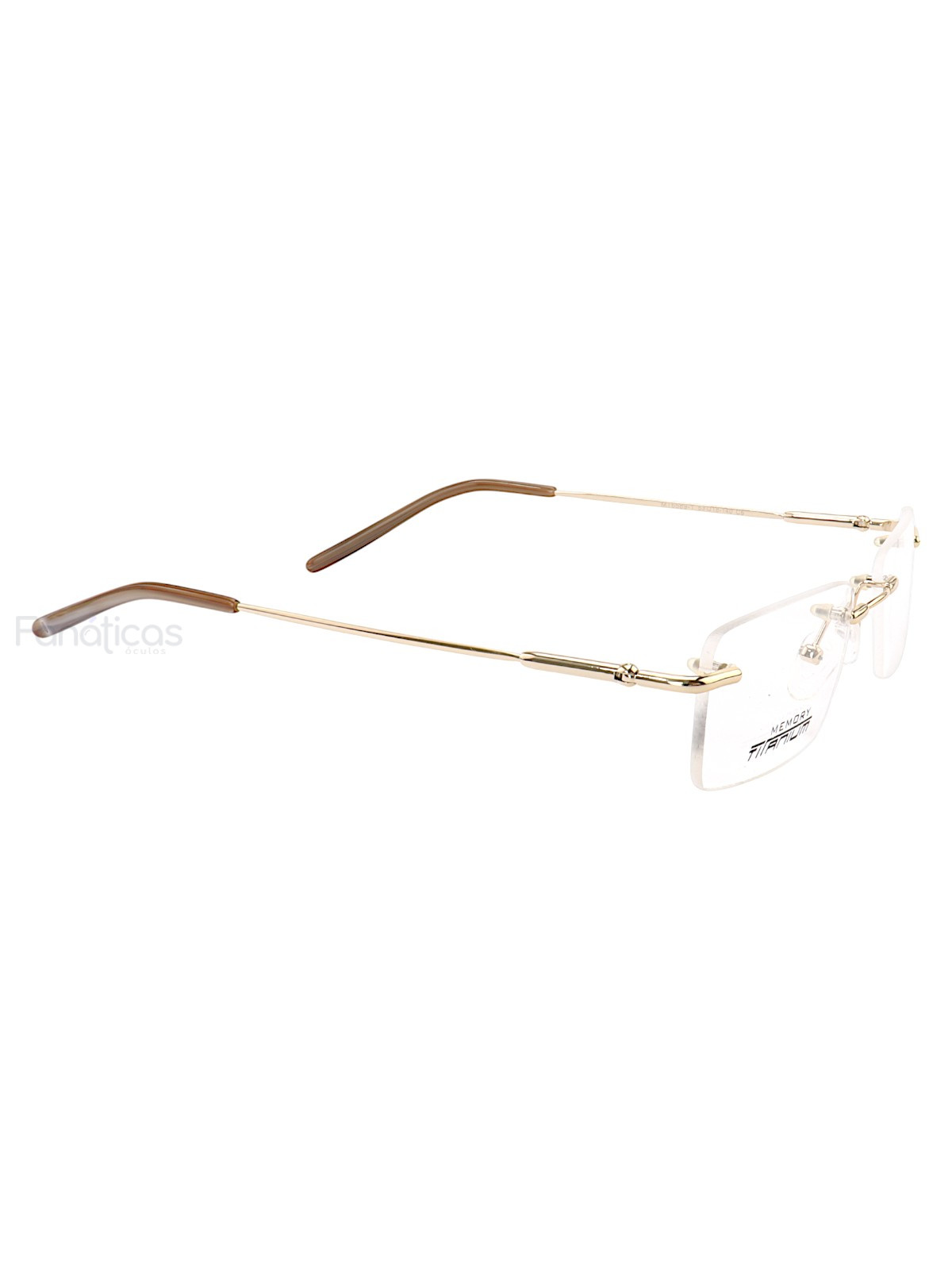 Armação de Óculos Balgriff Memory Titânio Flexivel Dourado