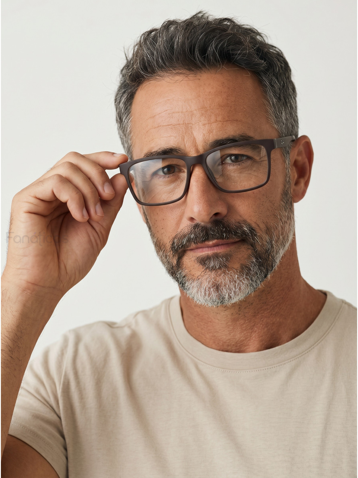 Armacao de Óculos Clipon 2088 4 Lentes Marrom