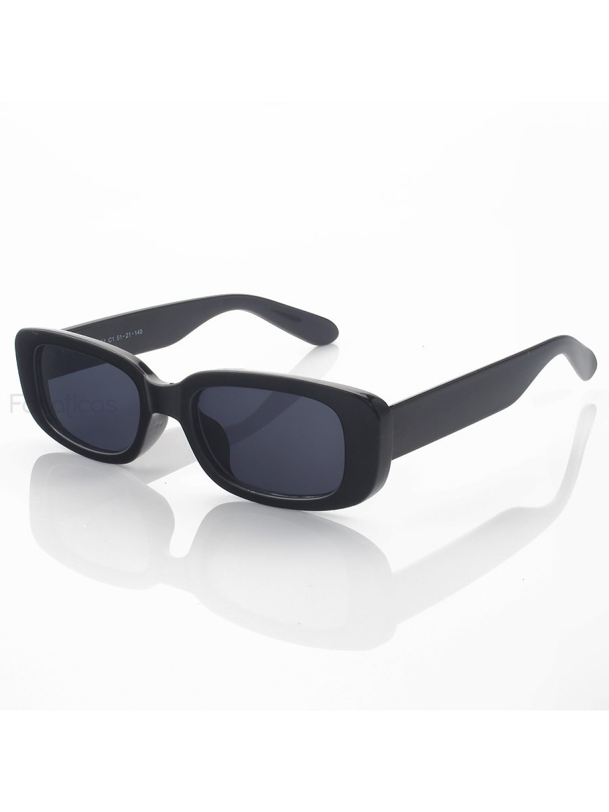 Óculos de Sol Dom RF1031 Retangular Preto