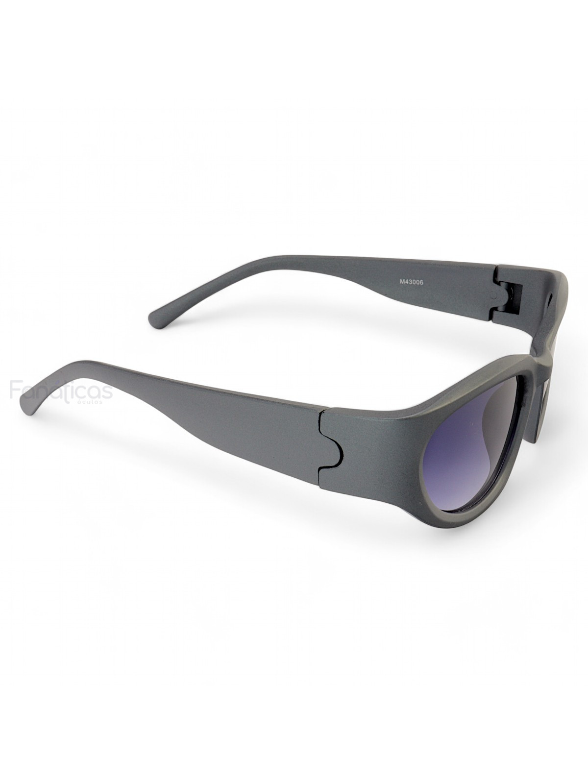 Óculos De Sol Esportivo Brusk Cinza e Preto