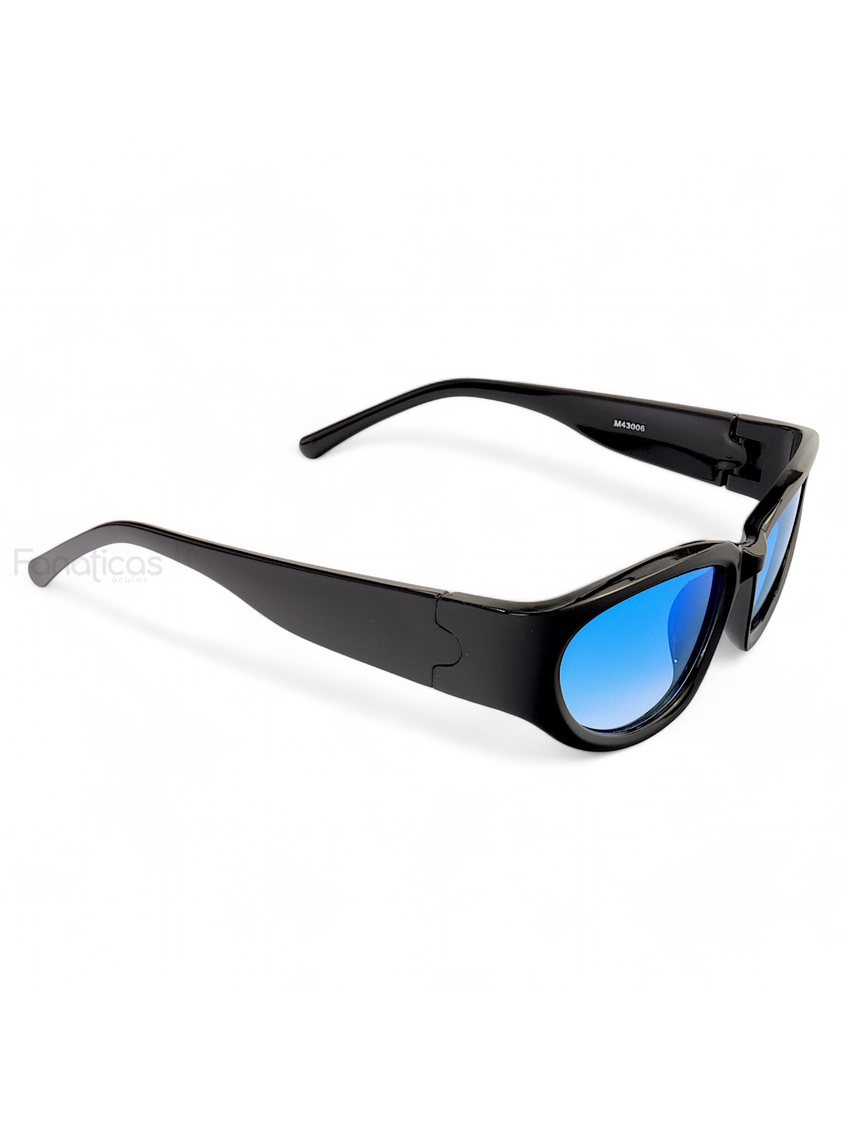 Óculos De Sol Esportivo Brusk Preto e Azul