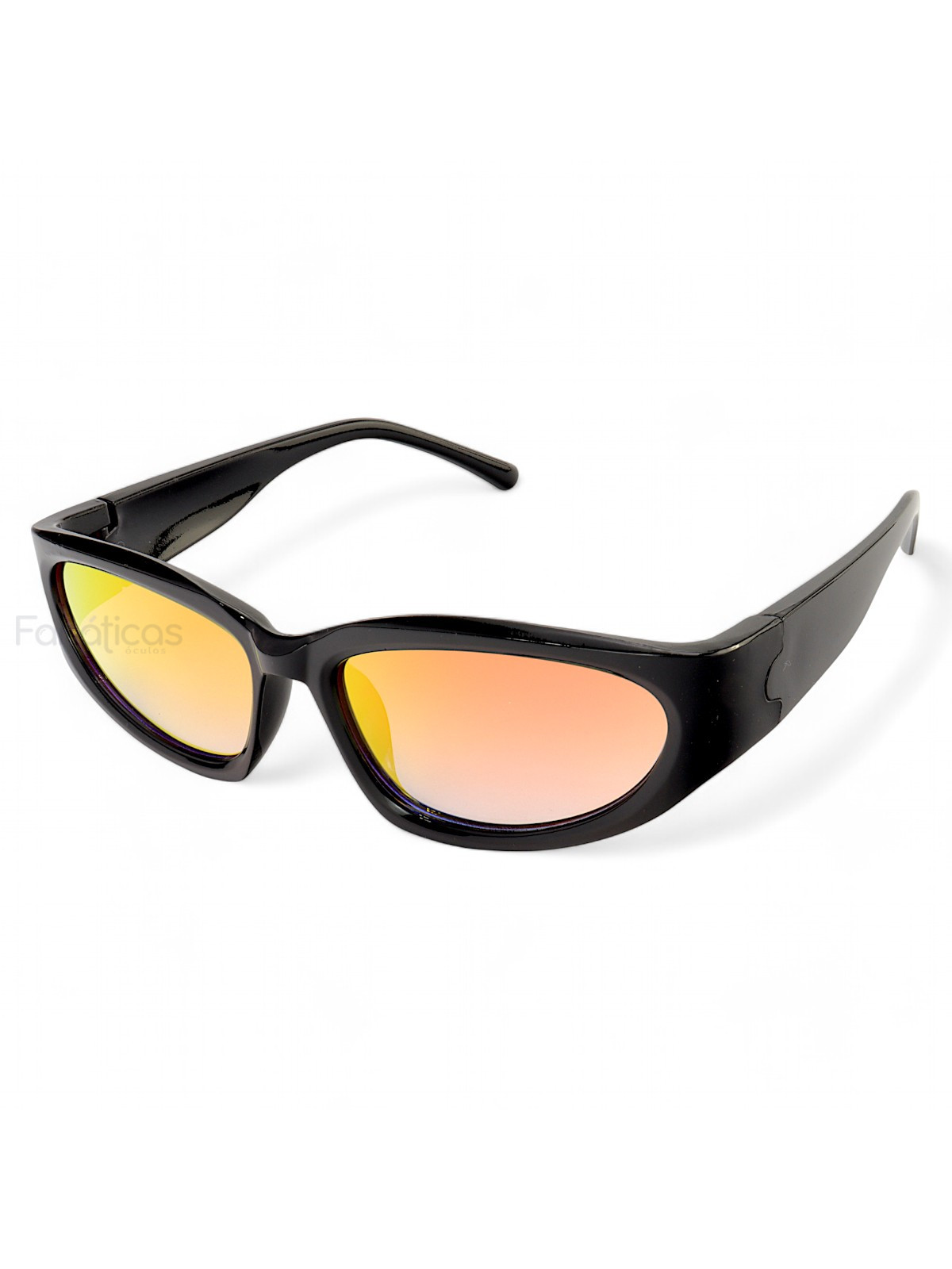Óculos De Sol Esportivo Brusk Preto e Vermelho