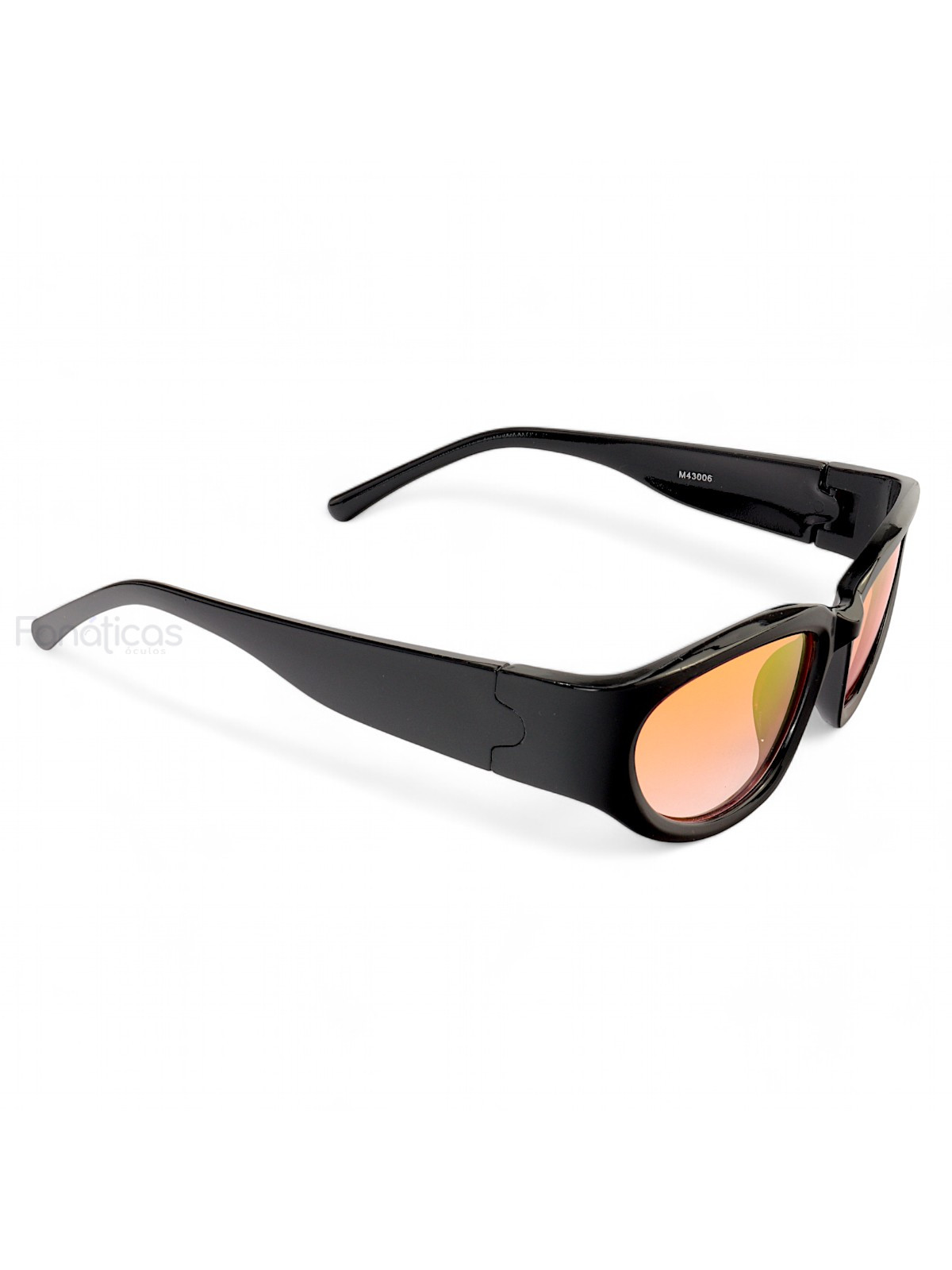 Óculos De Sol Esportivo Brusk Preto e Vermelho