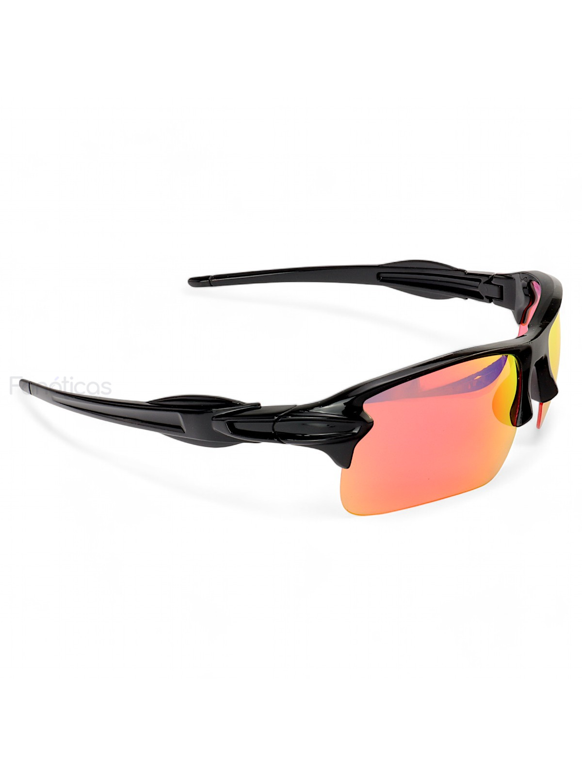 Óculos De Sol Esportivo Stay Preto e Vermelho