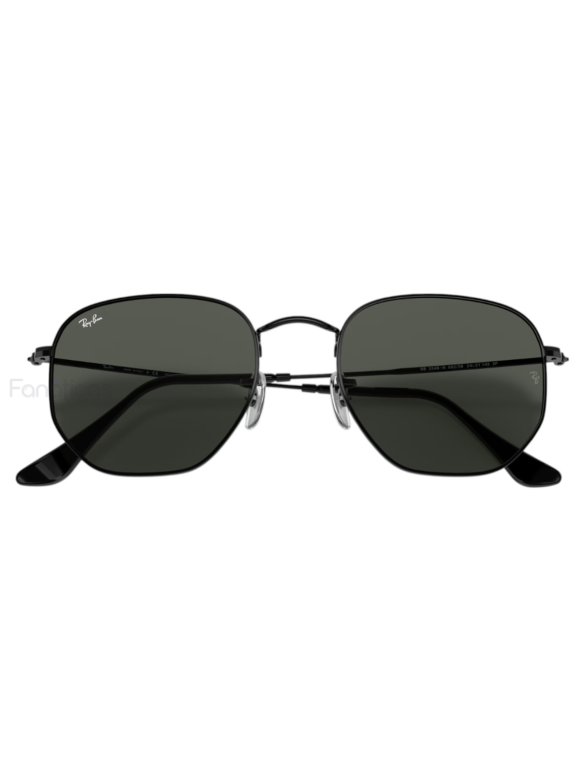 Óculos de Sol Hexagonal Preto e Lente G15 RB3548