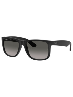 Óculos de Sol Justin Preto Fosco e Lente Preta RB4165