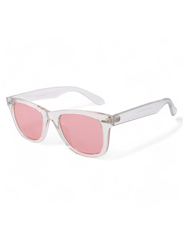 Óculos de Sol Londres Transparente e Rosa
