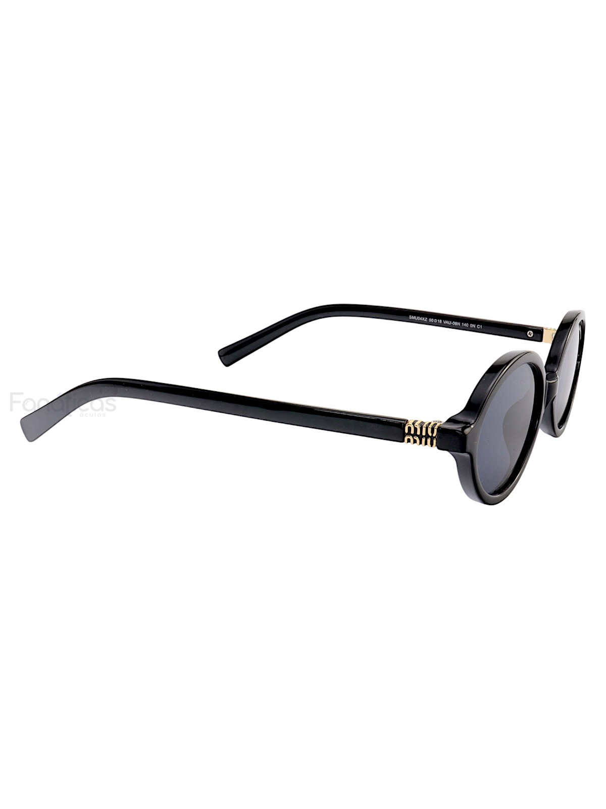 Óculos De Sol Oval MM Preto 