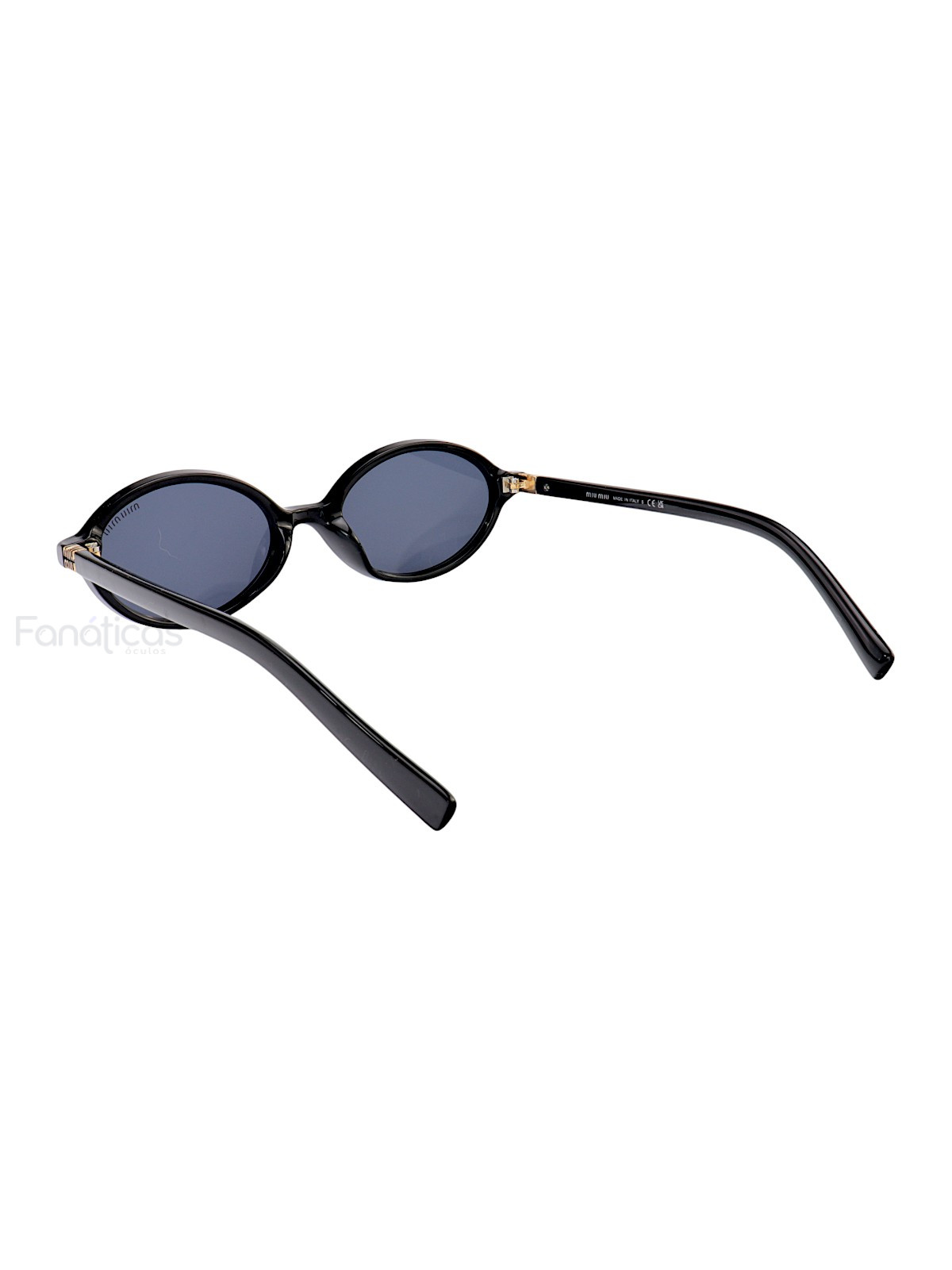 Óculos De Sol Oval MM Preto 