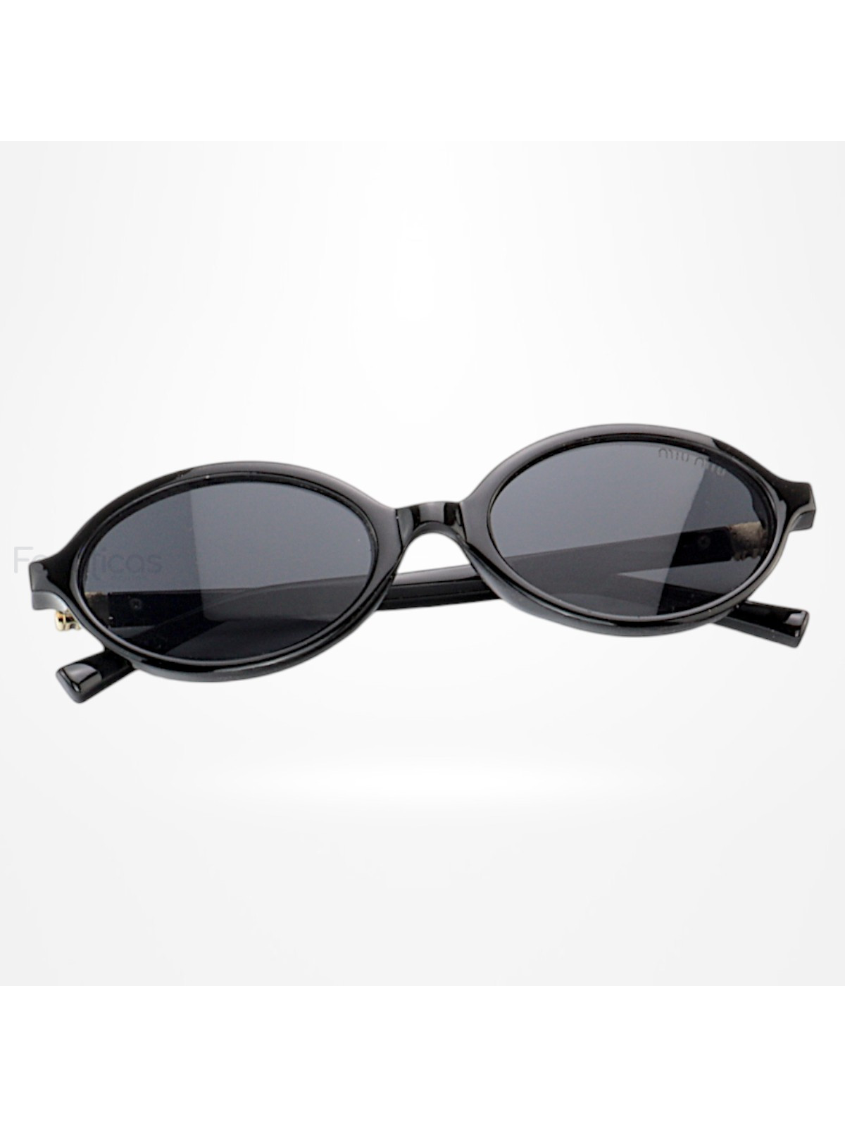 Óculos De Sol Oval MM Preto 