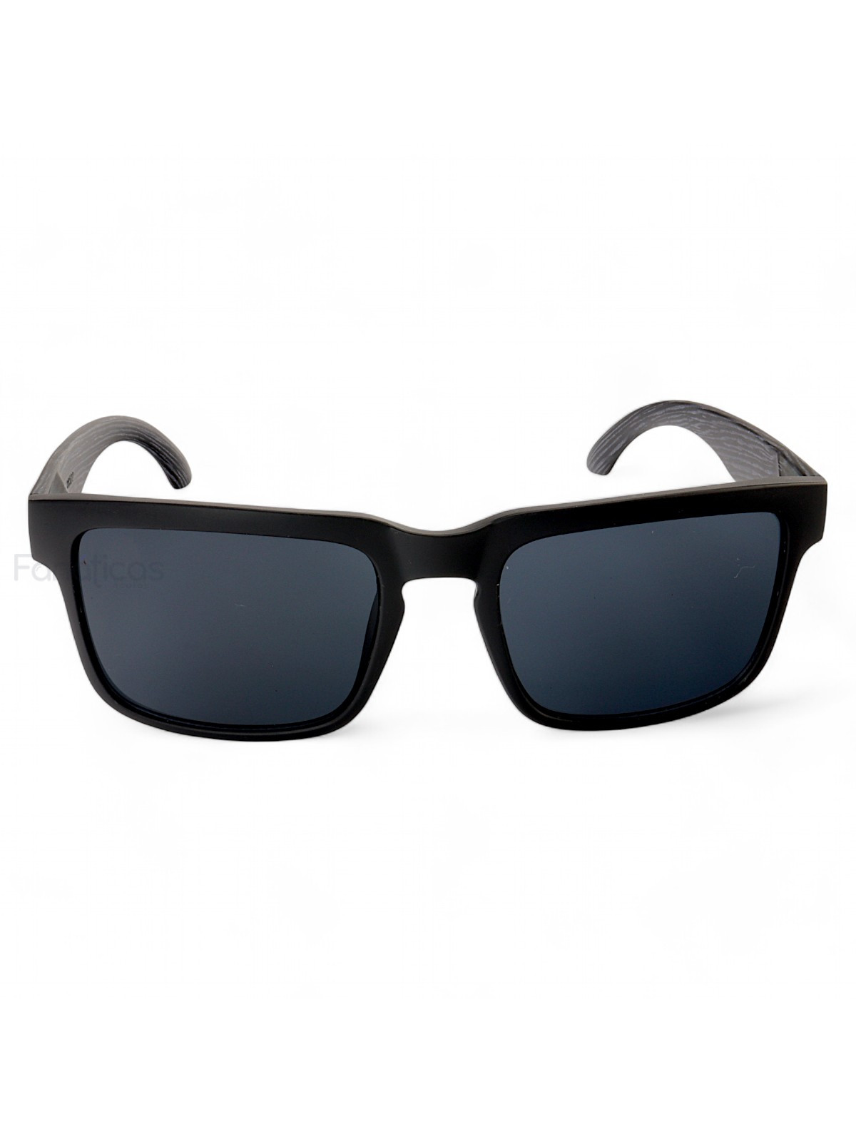 Óculos De Sol Quadrado Wood Preto Amadeirado