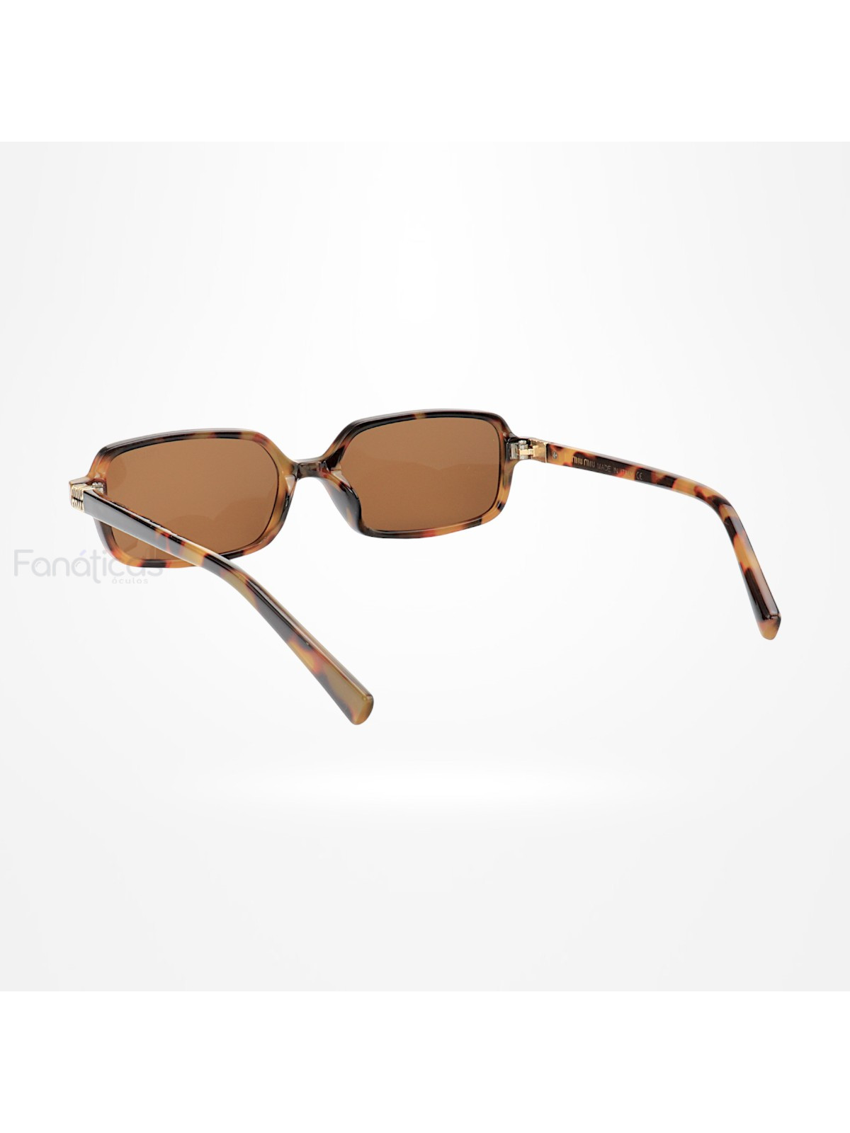 Óculos de Sol Retangular MM 8904 Tartaruga e Lente Marrom