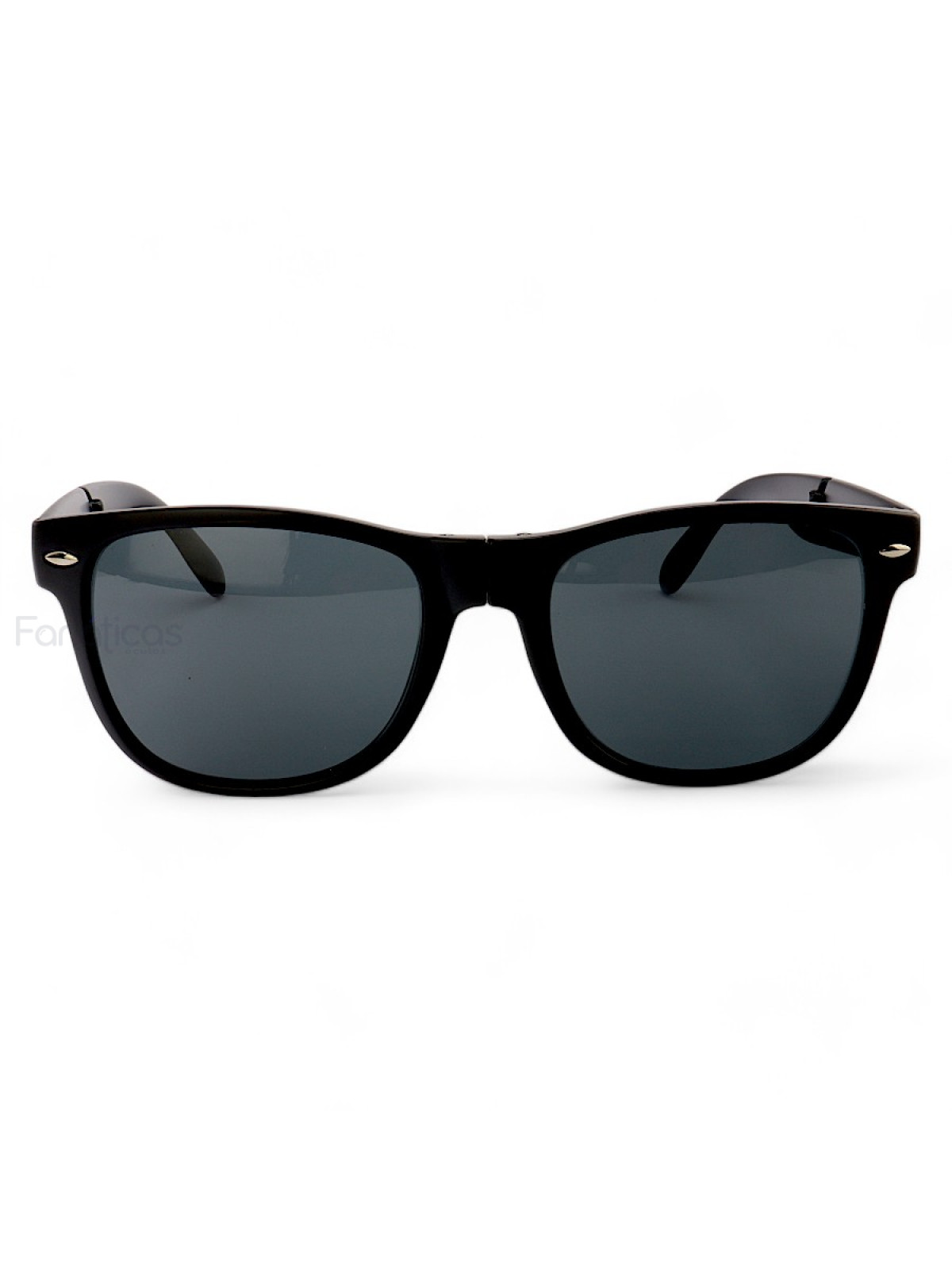 Óculos De Sol Wayfare Folding Dobrável Preto Fosco e Lente Preta