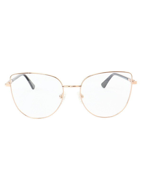 Armação de Óculos Gatinho MT8027 Dourado e Preto