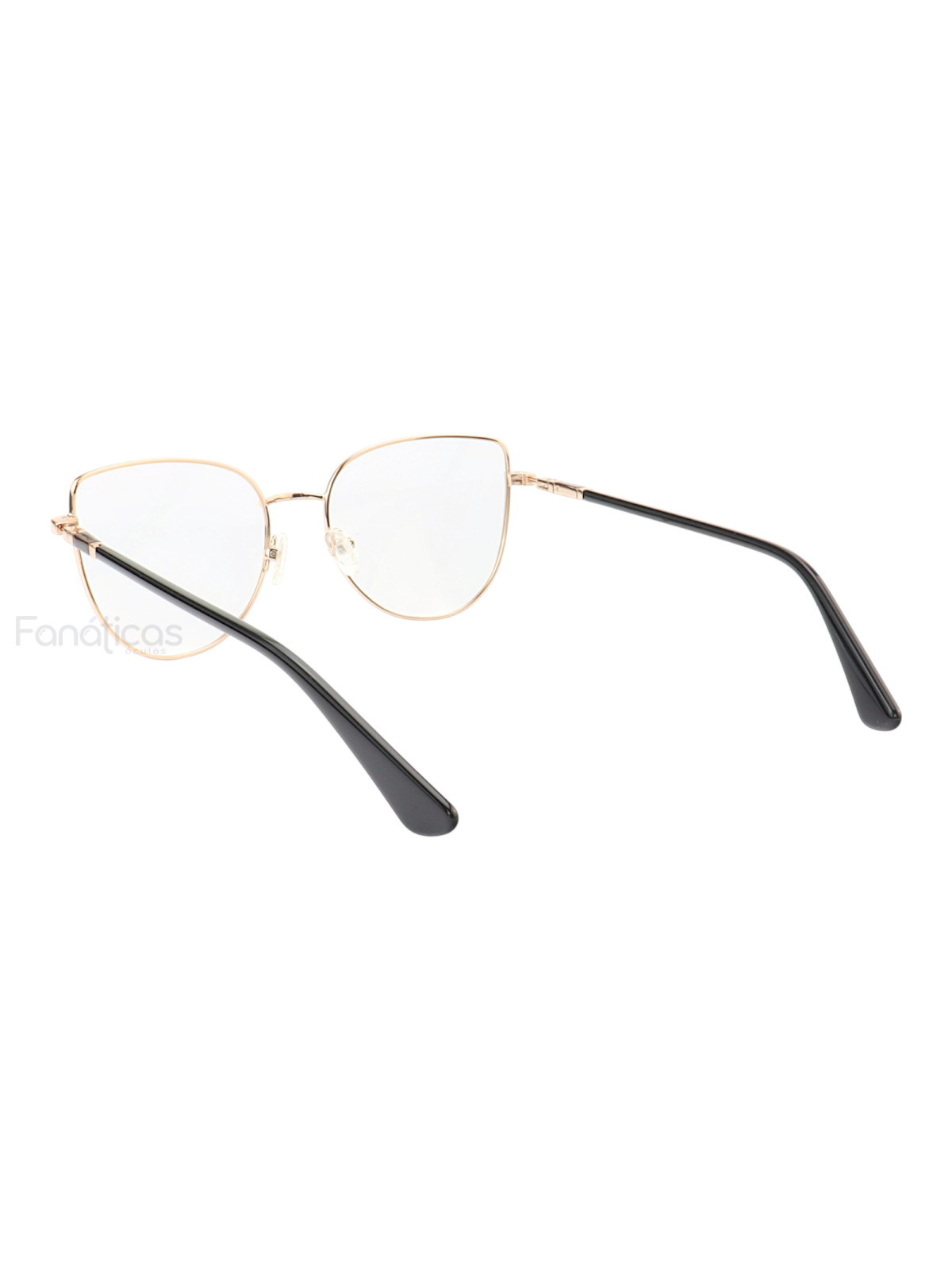 Armação de Óculos Gatinho MT8027 Dourado e Preto