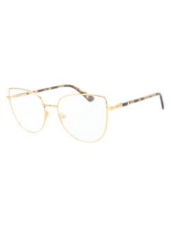Armação de Óculos Gatinho MT8027 Dourado e Tartaruga Claro