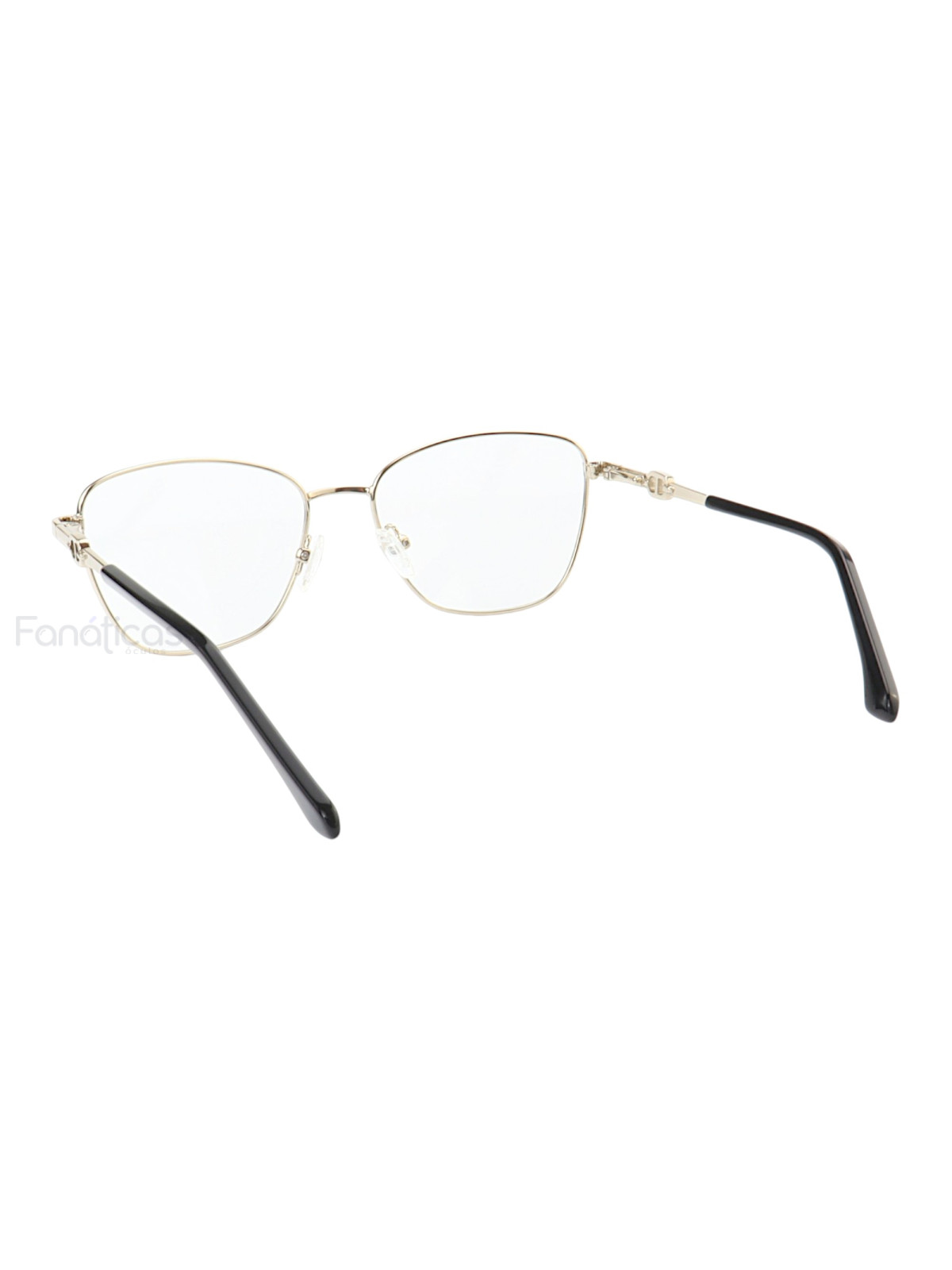 Armação de Óculos Gatinho MT8055 Prata Gold e Preto