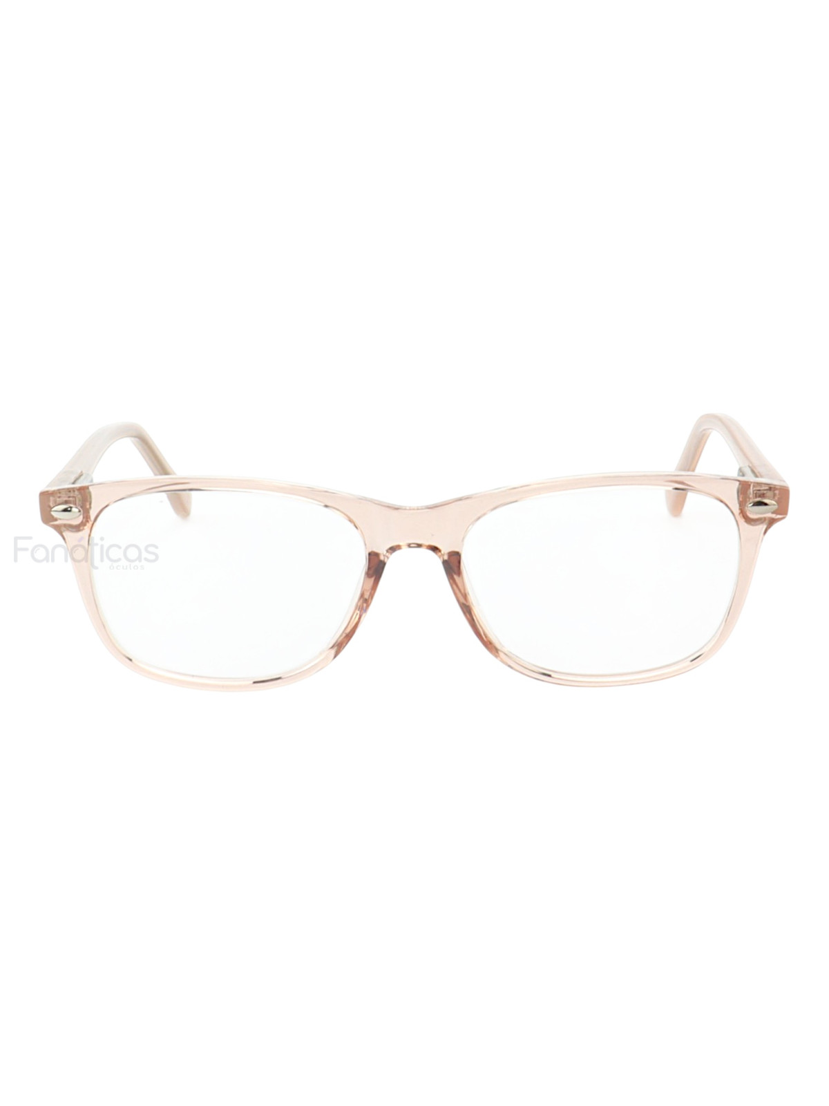 Armação de Óculos Infantil Quadrada MR9083 Creme Transparente