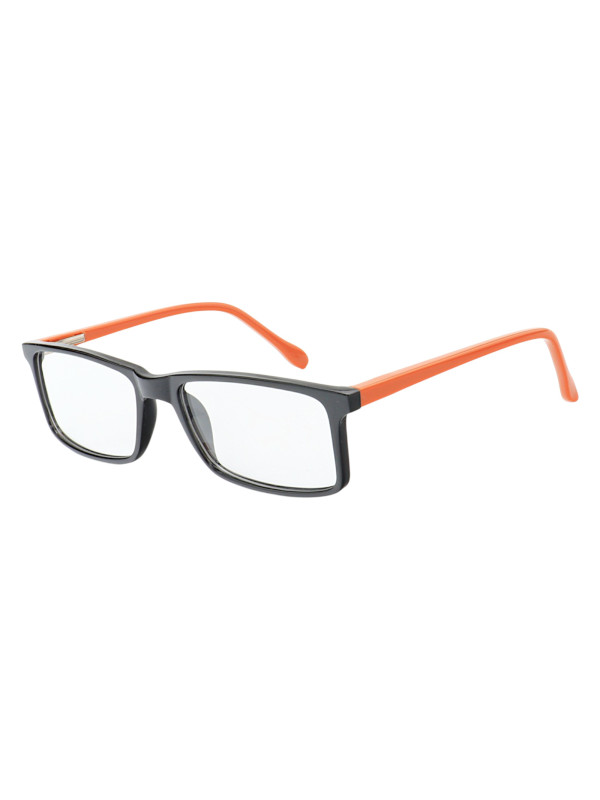 Armação de Óculos Infantil Retangular MR9080 Preto Laranja