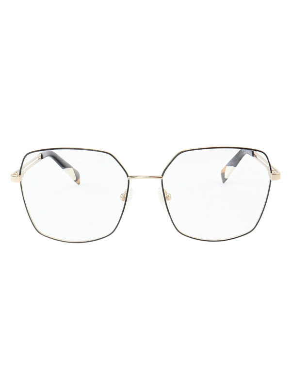 Armação de Óculos Quadrado MT6947 Dourado e Preto
