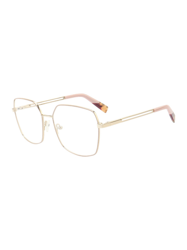 Armação de Óculos Quadrado MT6947 Dourado e Rosa