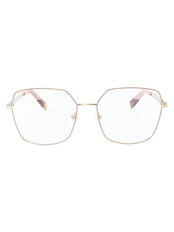 Armação de Óculos Quadrado MT6947 Dourado e Rosa