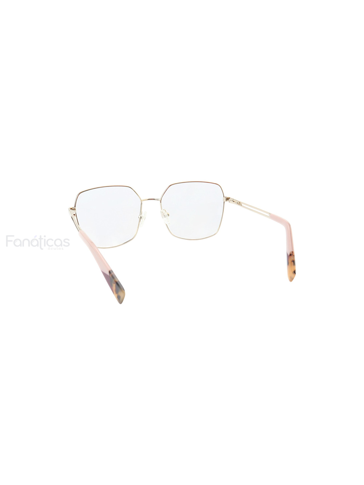 Armação de Óculos Quadrado MT6947 Dourado e Rosa