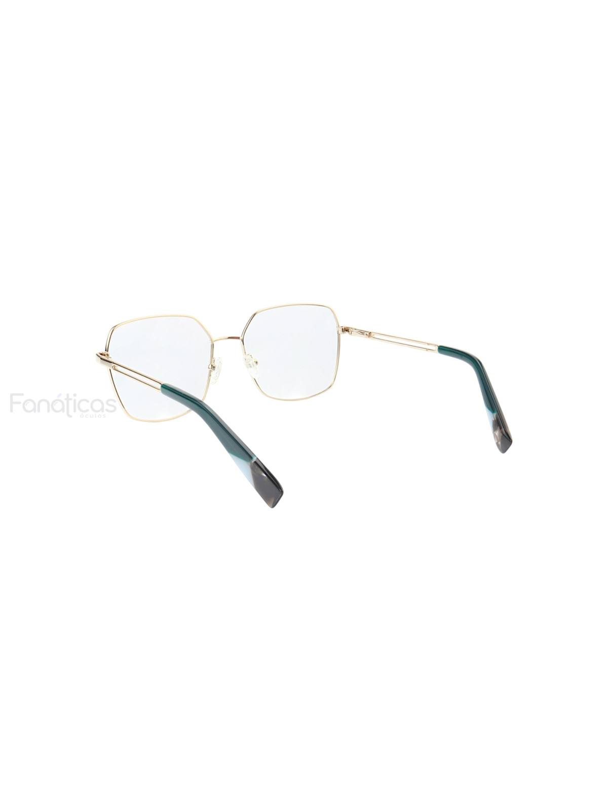 Armação de Óculos Quadrado MT6947 Dourado e Verde