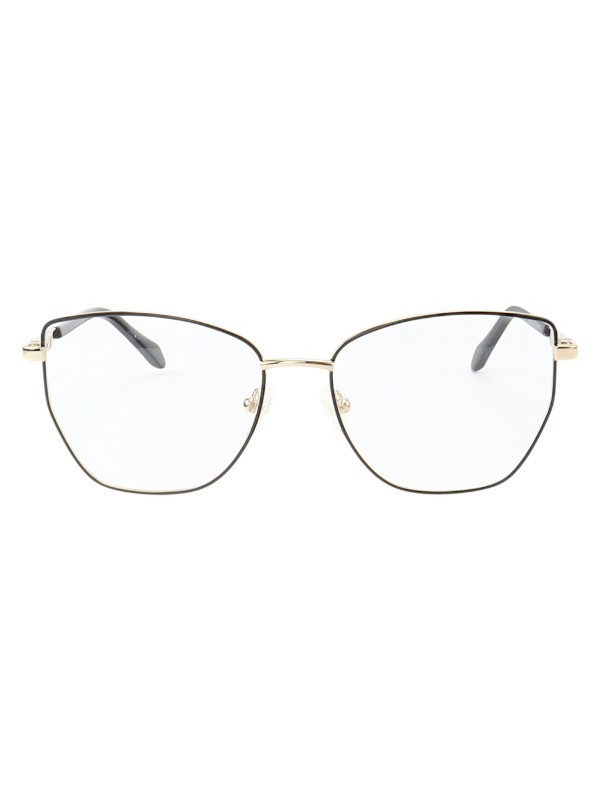 Armação de Óculos Quadrado MT8023 Preto e Dourado