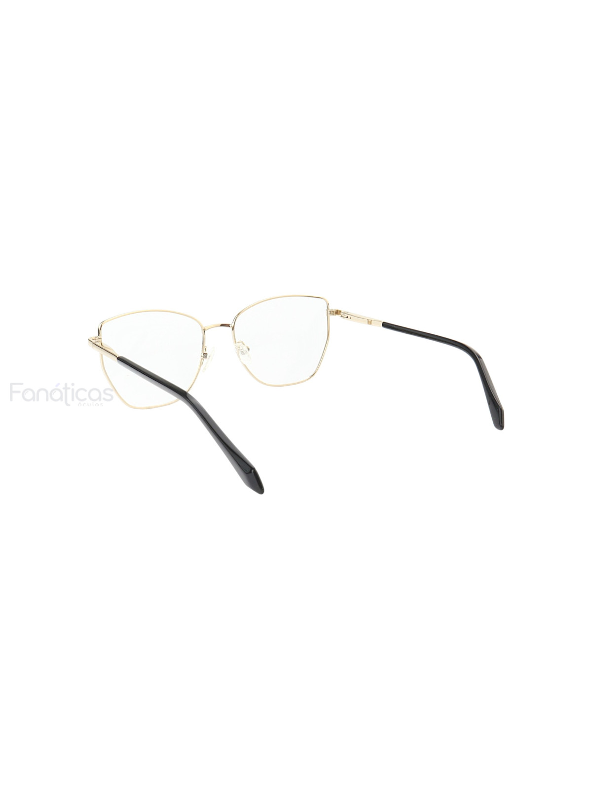 Armação de Óculos Quadrado MT8023 Preto e Dourado