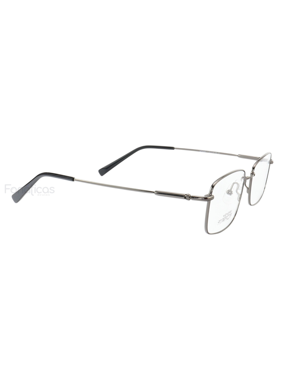 Armação de Óculos Retangular MT6587 Memory Titanium Grafite