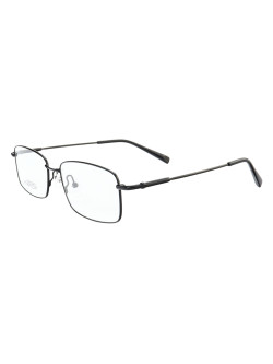 Armação de Óculos Retangular MT6587 Memory Titanium Preto