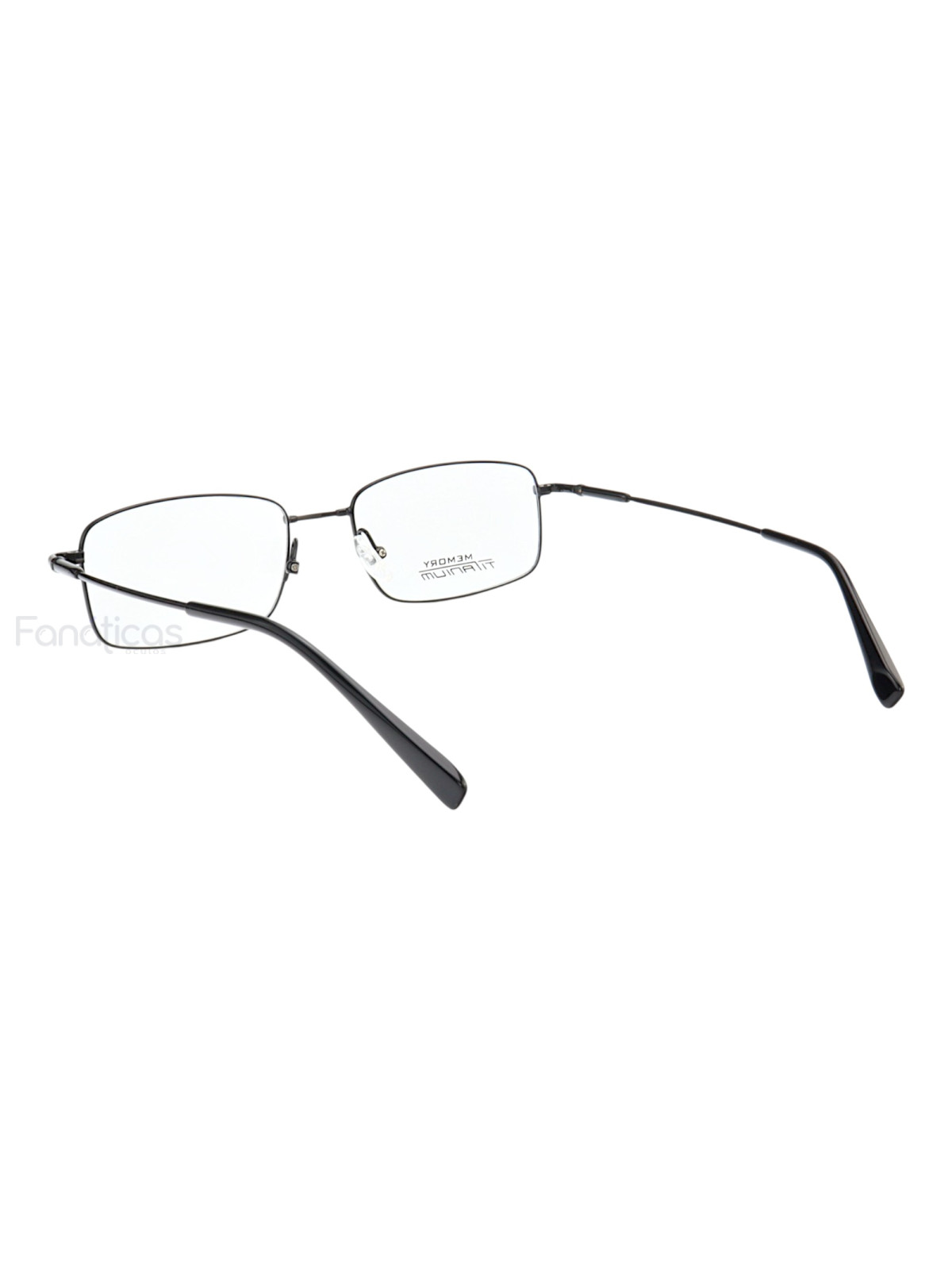 Armação de Óculos Retangular MT6587 Memory Titanium Preto